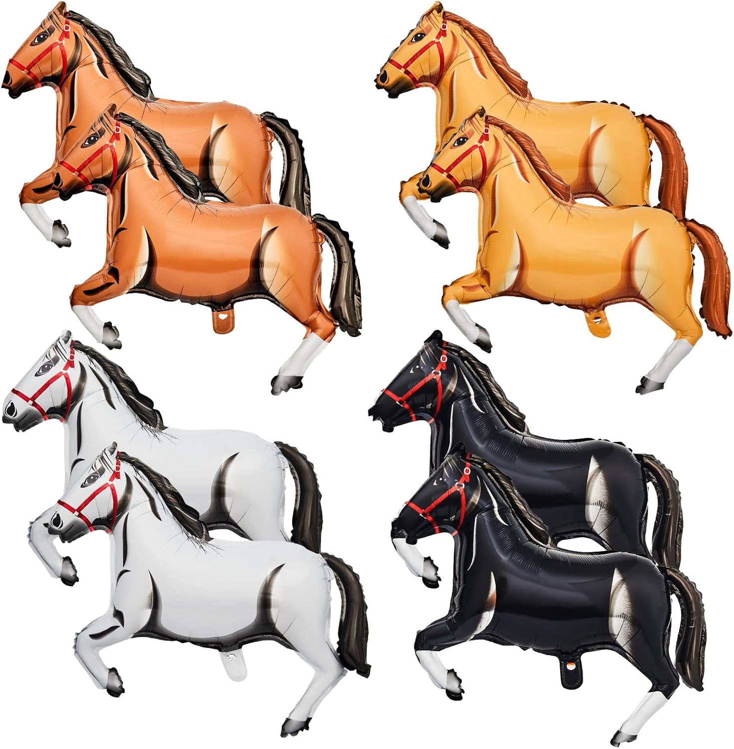 馬のホイルバルーン ウェスタンカウボーイテーマパーティー飾り - Kids Toys Horse のレビューと価格