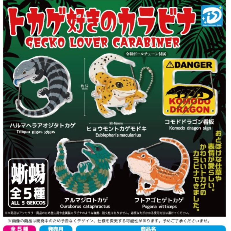 トカゲ、ヤモリ、カラビナ、カプセルトイ、キーホルダー、ヒゲト - Kids Toys Under 1 Year のレビューと価格