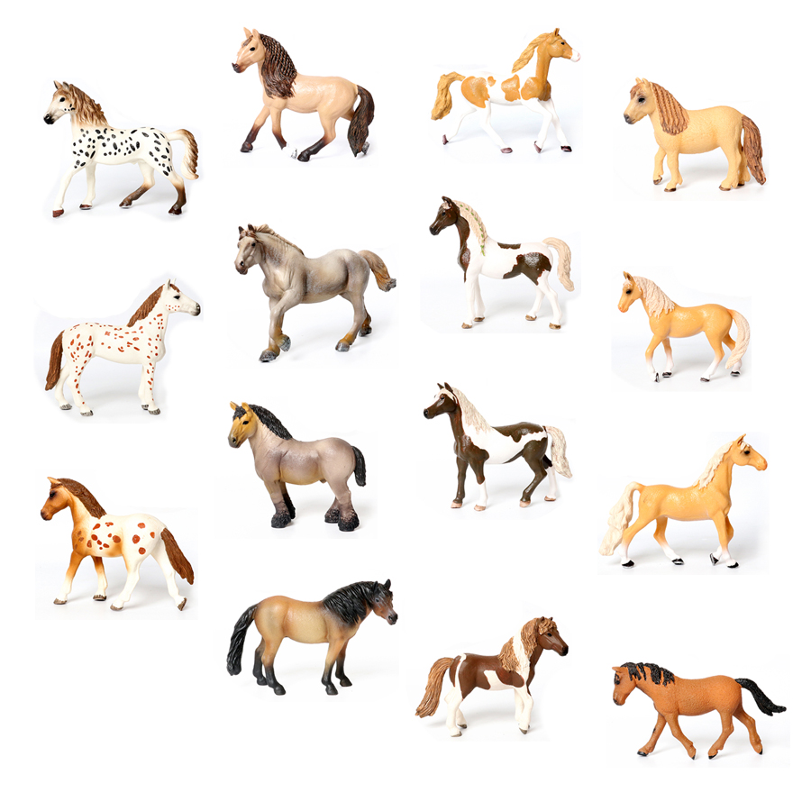 馬,農場,動物の置物,おもちゃ,馬のプレイセット,アクション - Kids Toys Horse のレビューと価格