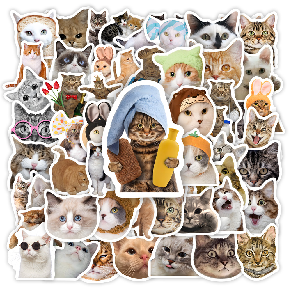 子供のための面白い猫のクリップアートステッカー、DIYギフト - Kids Toys Clipart のレビューと価格