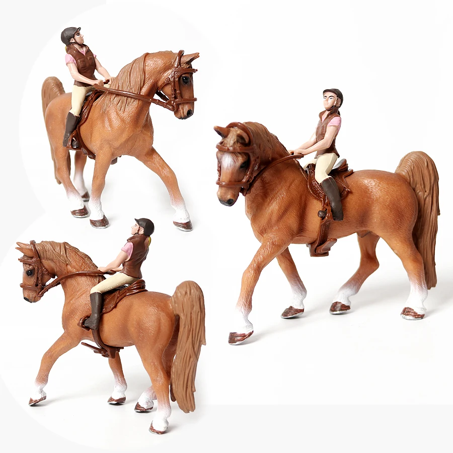 おもちゃの馬 乗馬ライダー 馬プレイセット 家畜 アクション - Kids Toys Horse のレビューと価格