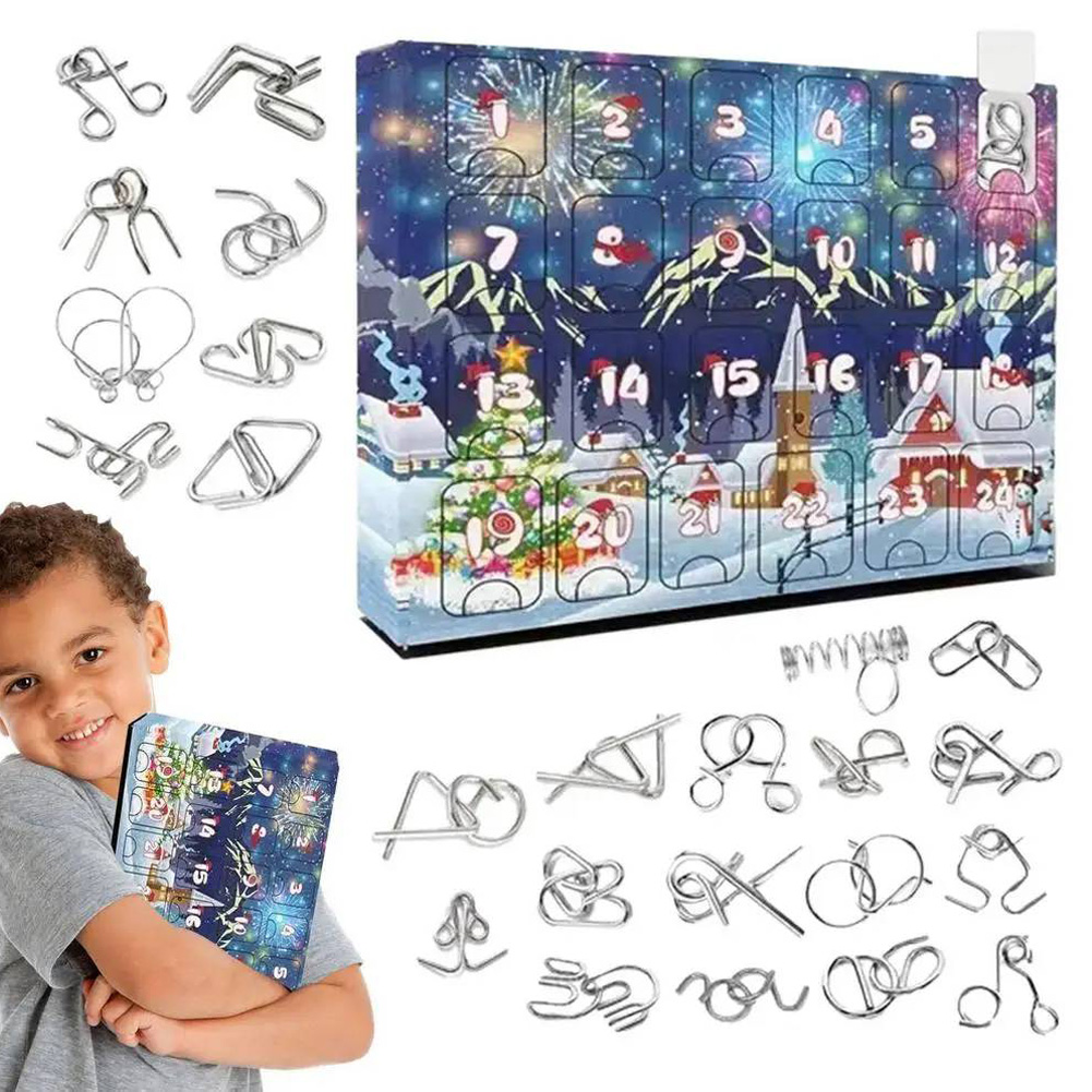 2025 メタルルーバンロックパズルおもちゃアドベントカレン - Kids Toys Xmas 2025 のレビューと価格