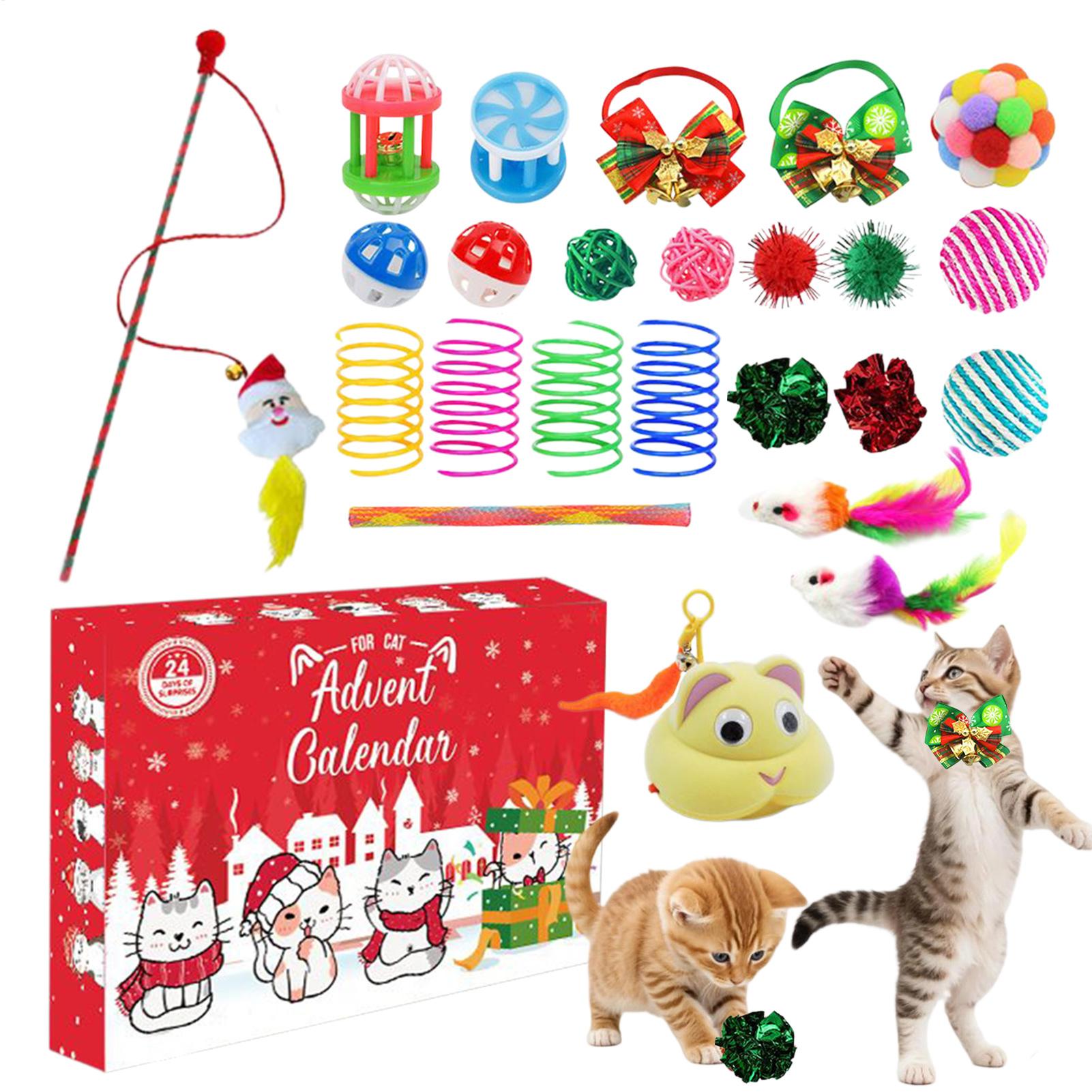 ペット猫のおもちゃカレンダー 2025 24日間 猫のおもち - Kids Toys Packaging のレビューと価格