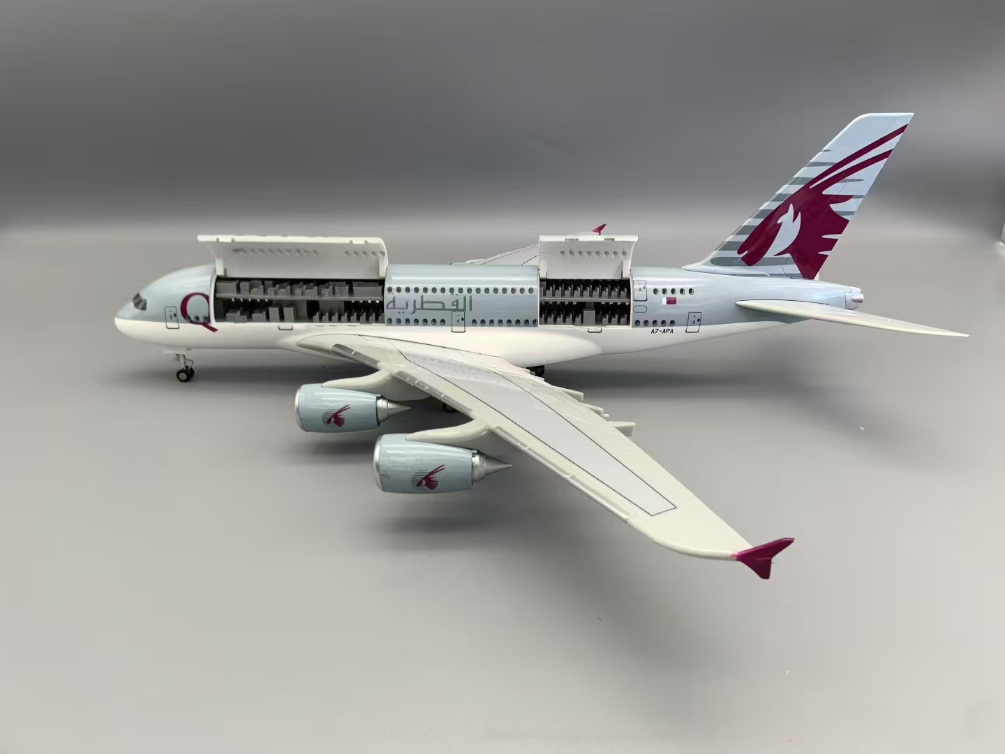 新型A380カタール航空模型飛行機18インチ大型模型飛行機キ - Kids Toys Qatar のレビューと価格