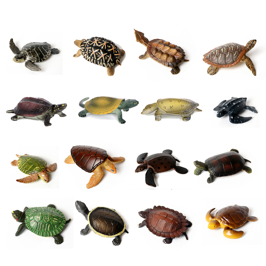 リアルなミニチュア潜水艦海タートルモデル、海の動物亀の置物、 - Kids Toys Packaging のレビューと価格