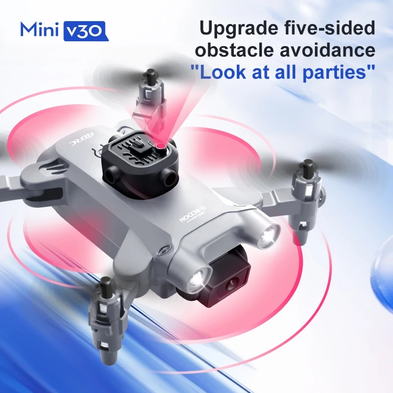ミニV30 WiFi 4K HDデュアルカメラ搭載 障害物回 - Rc Helicopter Mini のレビューと価格
