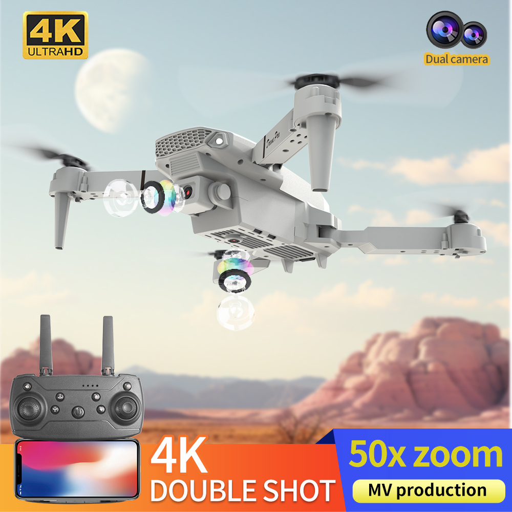 2026年新型 E88 プロ仕様 HD 4K RCドローン  - Kids Toys Helicopter のレビューと価格