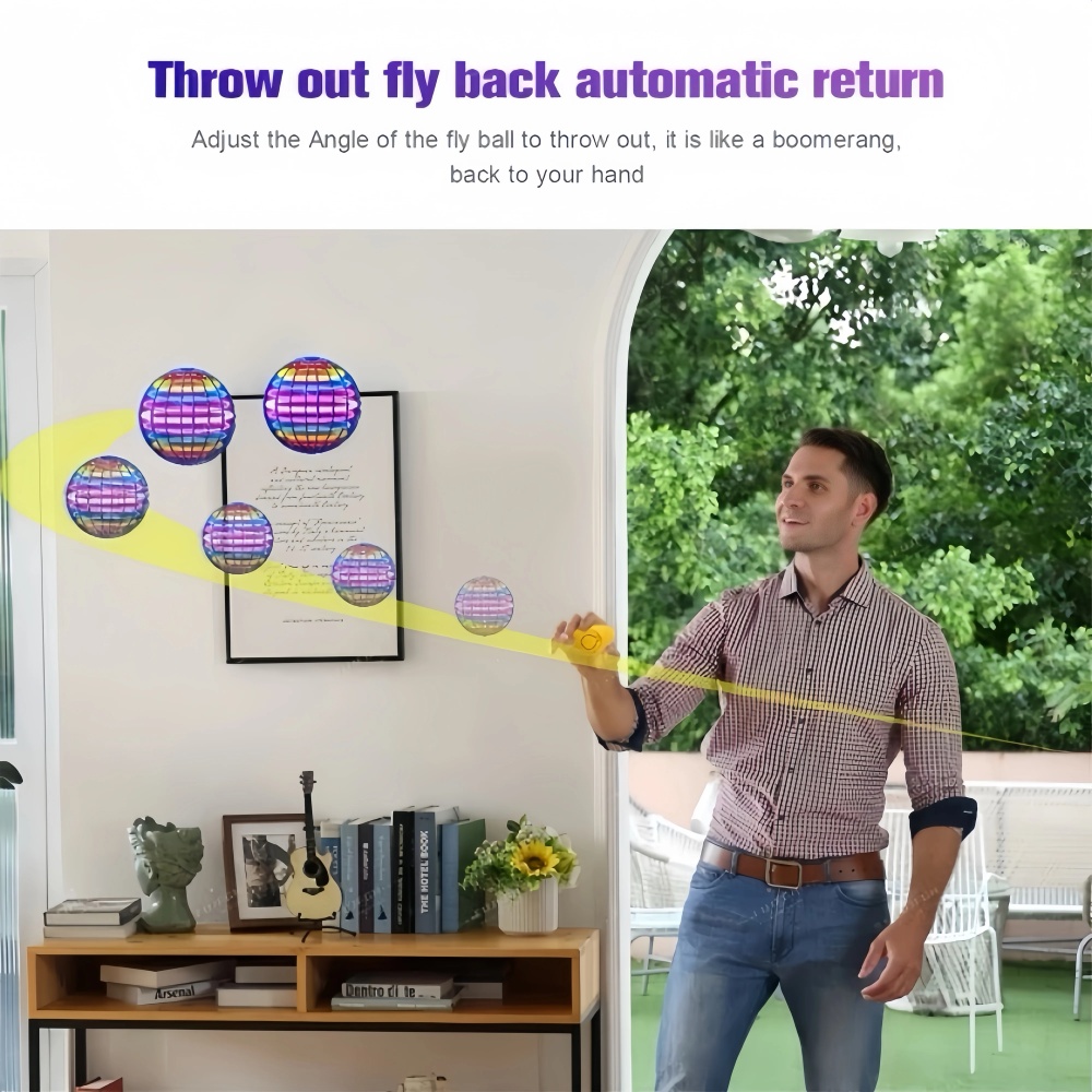 フライングオーブブーメランボール LED ライトフライングス - Kids Toys Helicopter のレビューと価格