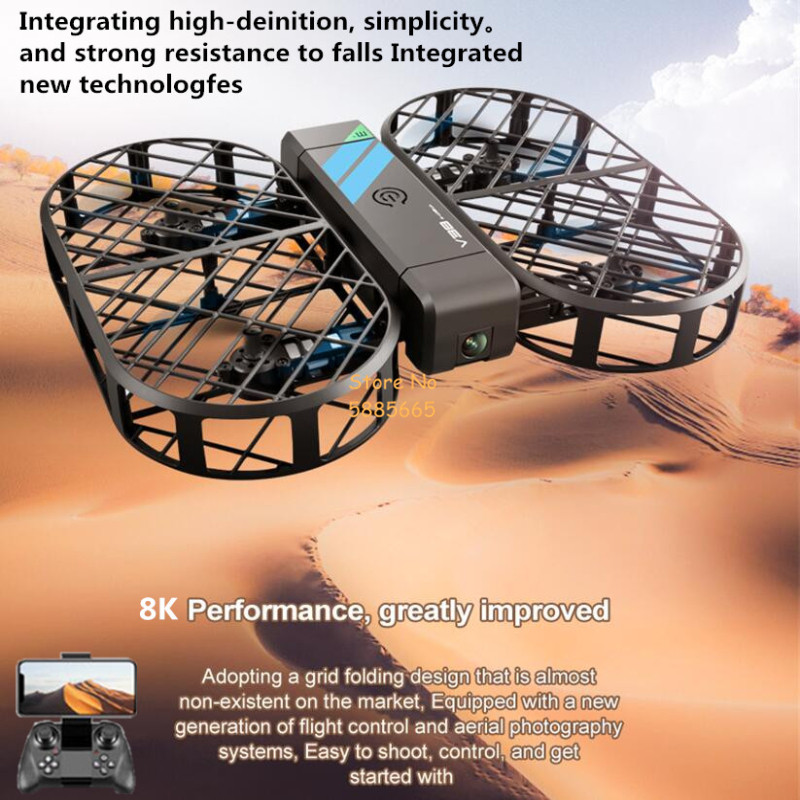 8K HD カメラ 360 °   保護オプティカルフローロ - Rc Helicopter Mini のレビューと価格
