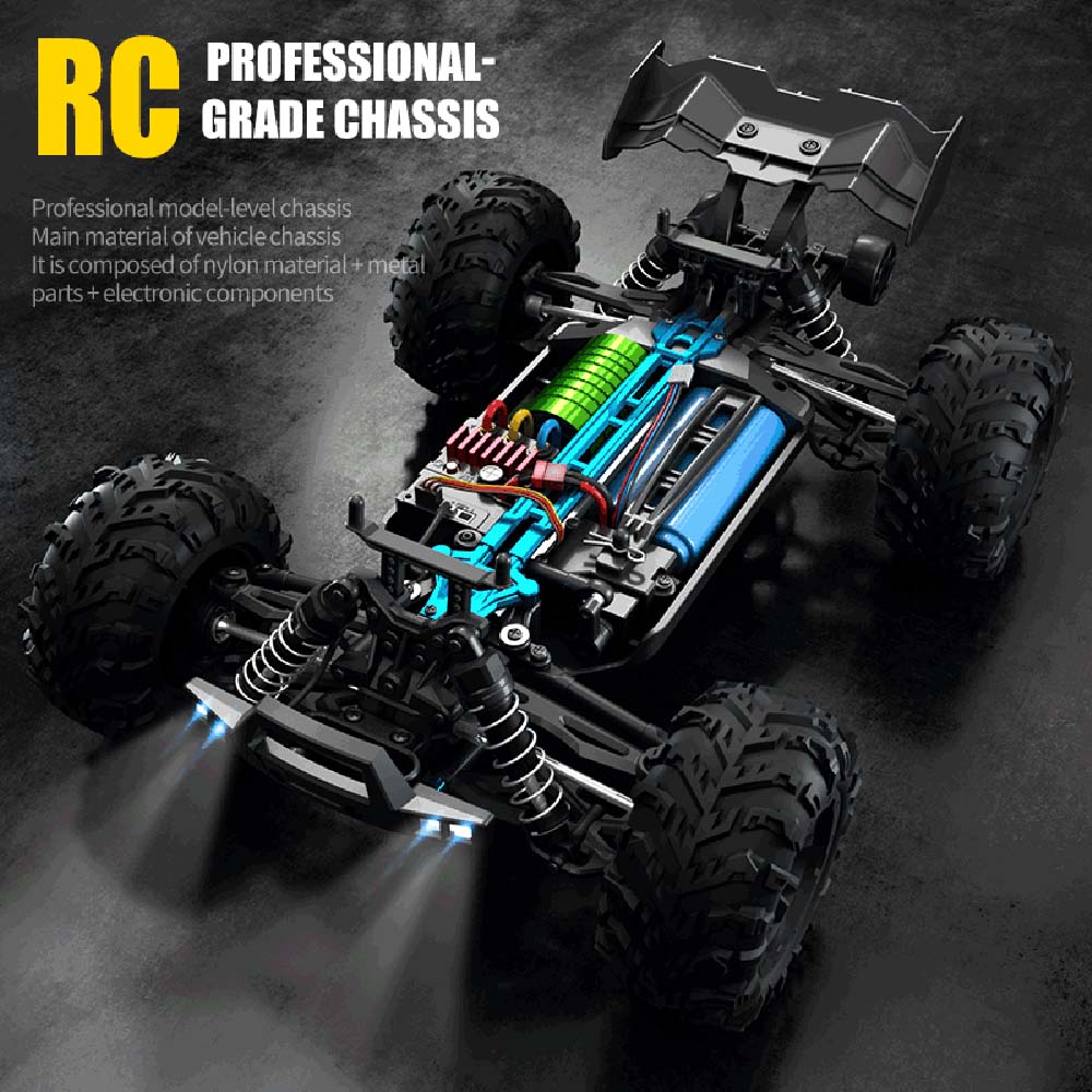 16102 プロ 1:16 高速 RC カー LED ライト - Kids Toys Delivery Today のレビューと価格