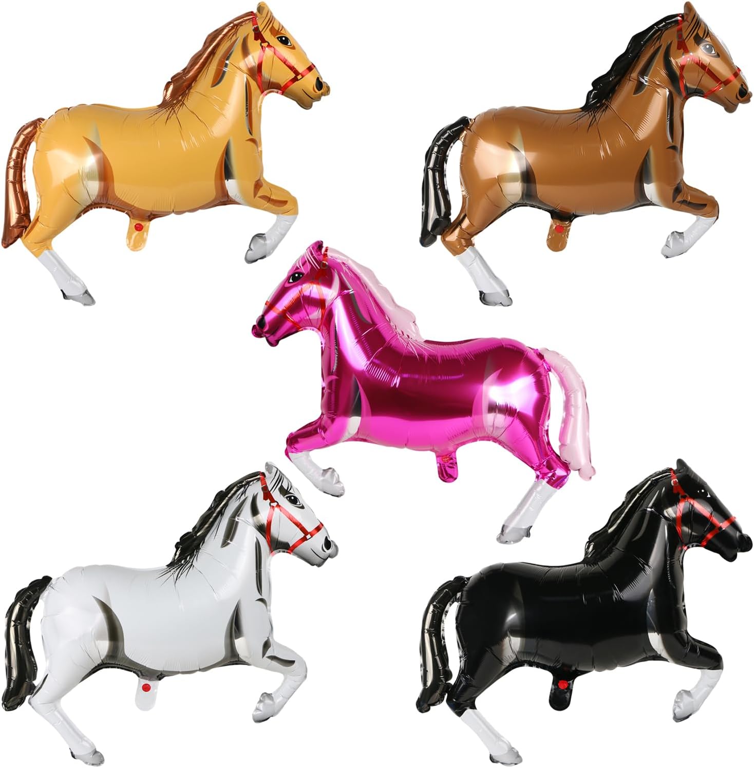 馬のホイルバルーン ウェスタンカウボーイテーマパーティー飾り - Kids Toys Horse のレビューと価格