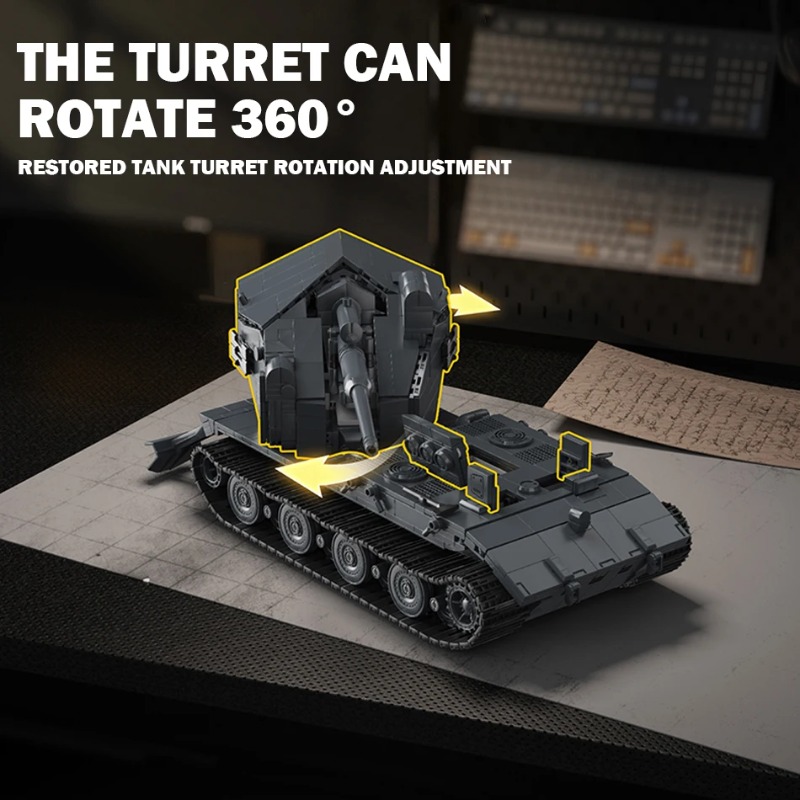 第二次世界大戦の軍用戦車E100重戦車組み立てブロック ティ - Kids Xbox Toys のレビューと価格