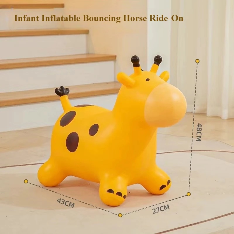 厚手のPVC製インフレータブル乗馬玩具、子供用ホッピングジャ - Kids Toys Horse のレビューと価格