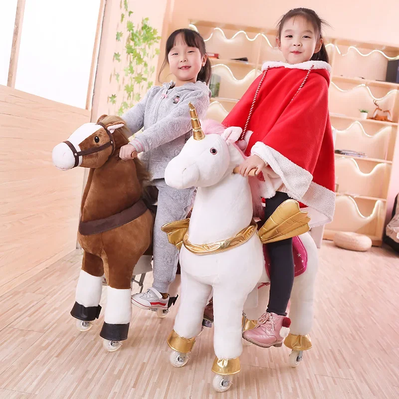 マルチカラーの跳ねる馬、大きな赤ちゃん用おもちゃ、インタラク - Kids Toys Horse のレビューと価格