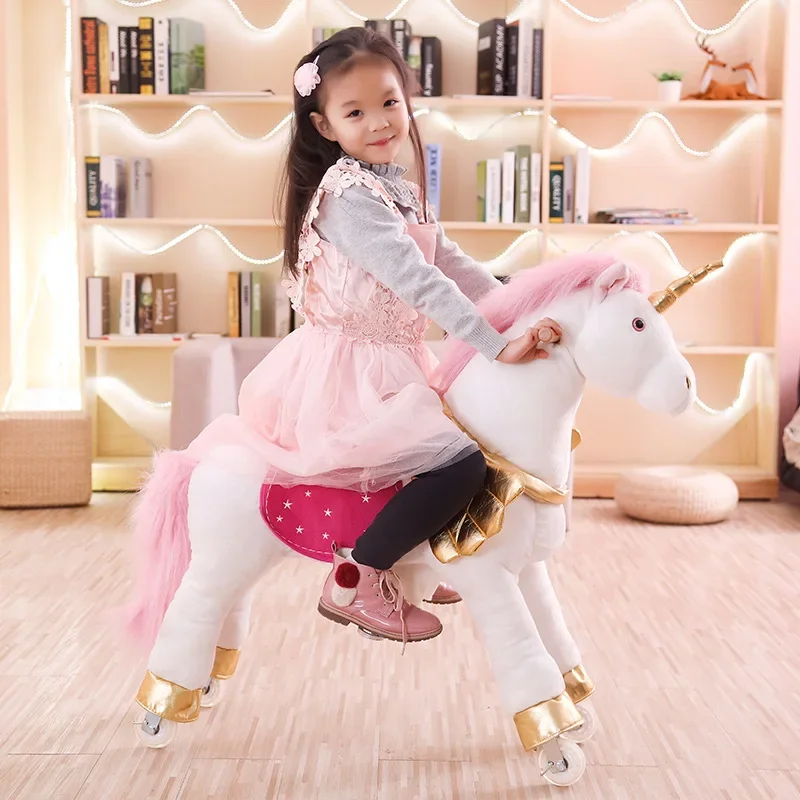 マルチカラーの跳ねる馬、大きな赤ちゃん用おもちゃ、インタラク - Kids Toys Horse のレビューと価格