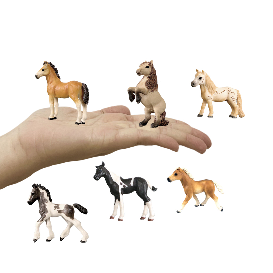 馬の置物、農場の動物、ポニーのフィギュア、おもちゃの馬、動物 - Kids Toys Horse のレビューと価格