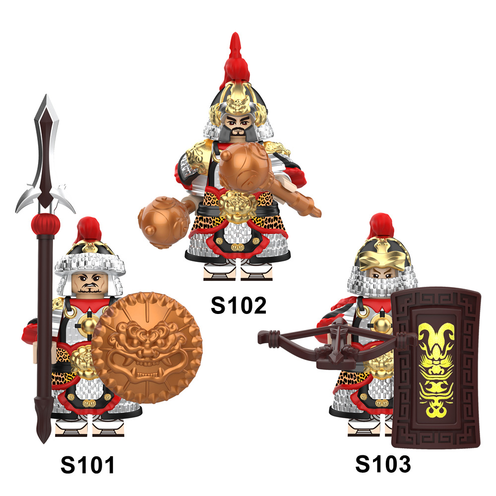 中世時代の騎士、戦馬、重騎兵、戦士、戦馬の組み立てブロック、 - Kids Toys Horse のレビューと価格