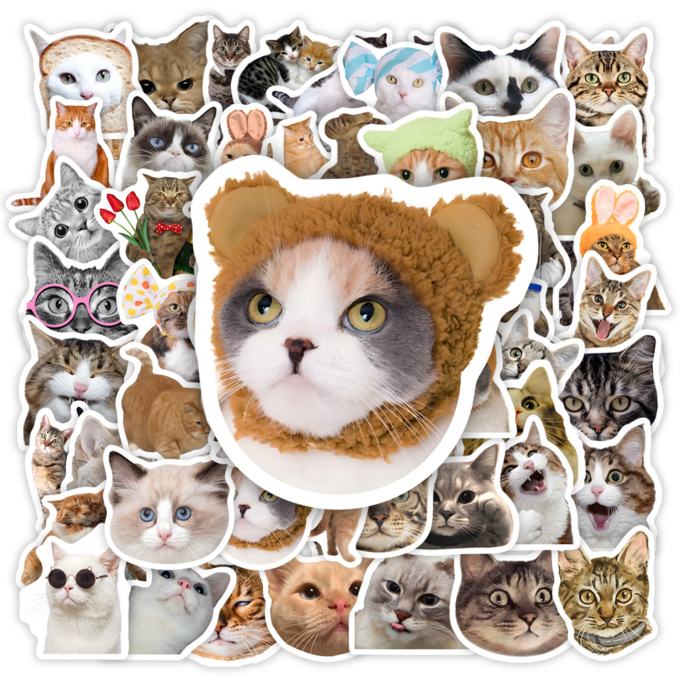面白い猫クリップアートステッカー子供 DIY ギフトおもちゃ - Kids Toys Clipart のレビューと価格