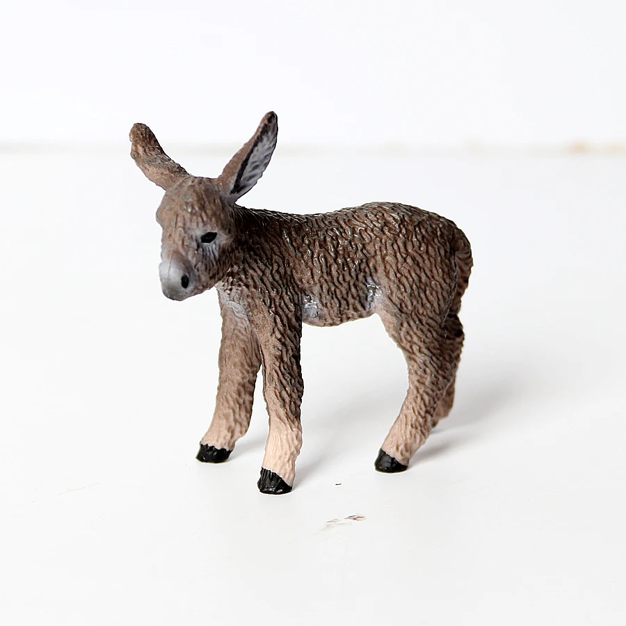 ロバモデルおもちゃ動物フィギュア家畜置物アニメアクションフィ - Kids Toys Under 1 Year のレビューと価格