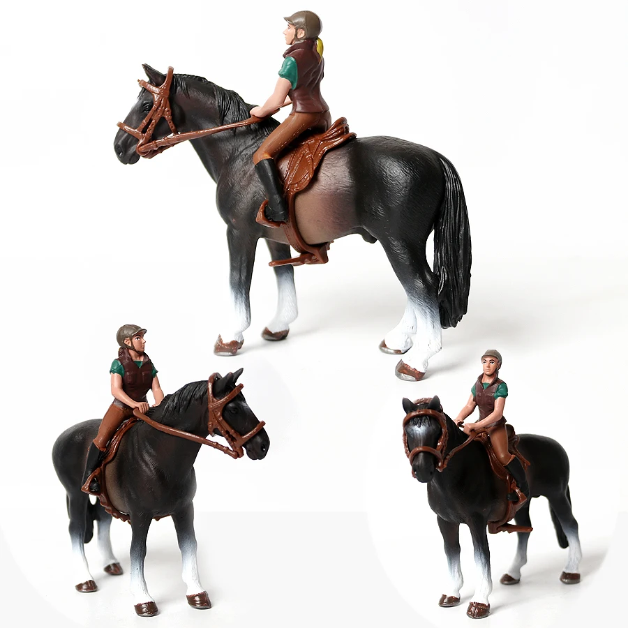 おもちゃの馬 乗馬ライダー 馬プレイセット 家畜 アクション - Kids Toys Horse のレビューと価格