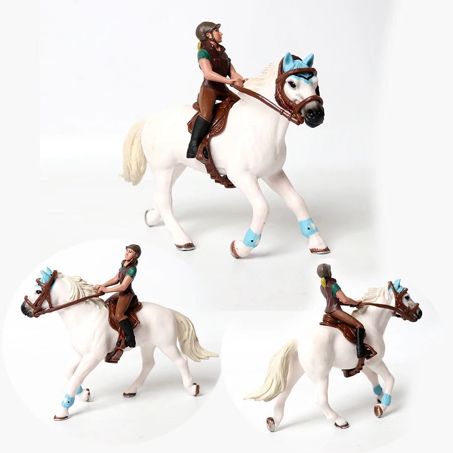 おもちゃの馬 乗馬ライダー 馬プレイセット 家畜 アクション - Kids Toys Horse のレビューと価格