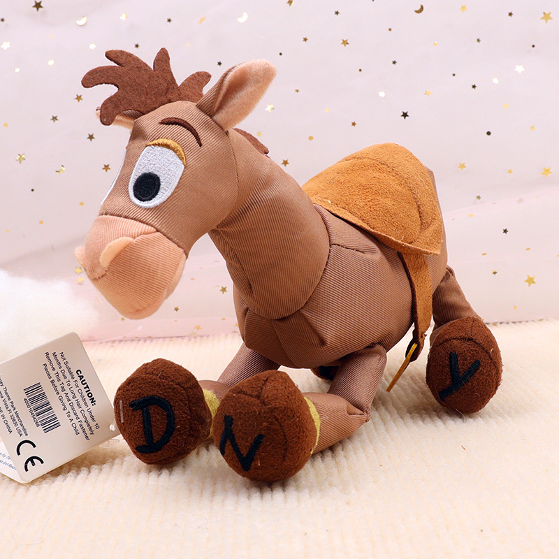 ファブリックブルズアイトイストーリーぬいぐるみ子供用馬ぬいぐ - Kids Toys Horse のレビューと価格