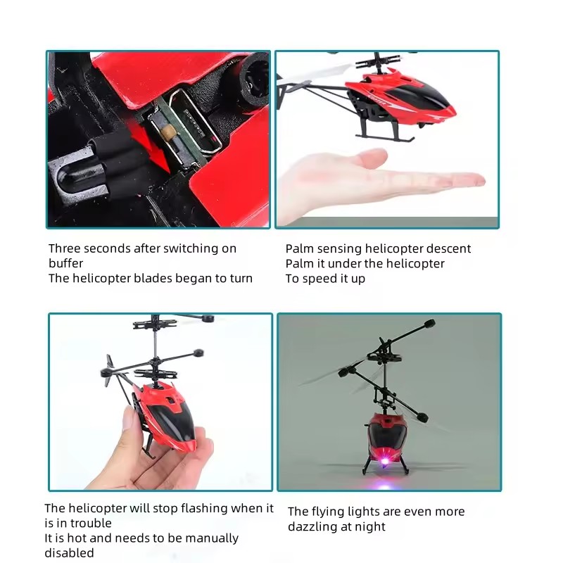 ミニリモコン航空機ヘリコプター飛行インタラクションジェスチャ - Kids Toys Helicopter のレビューと価格