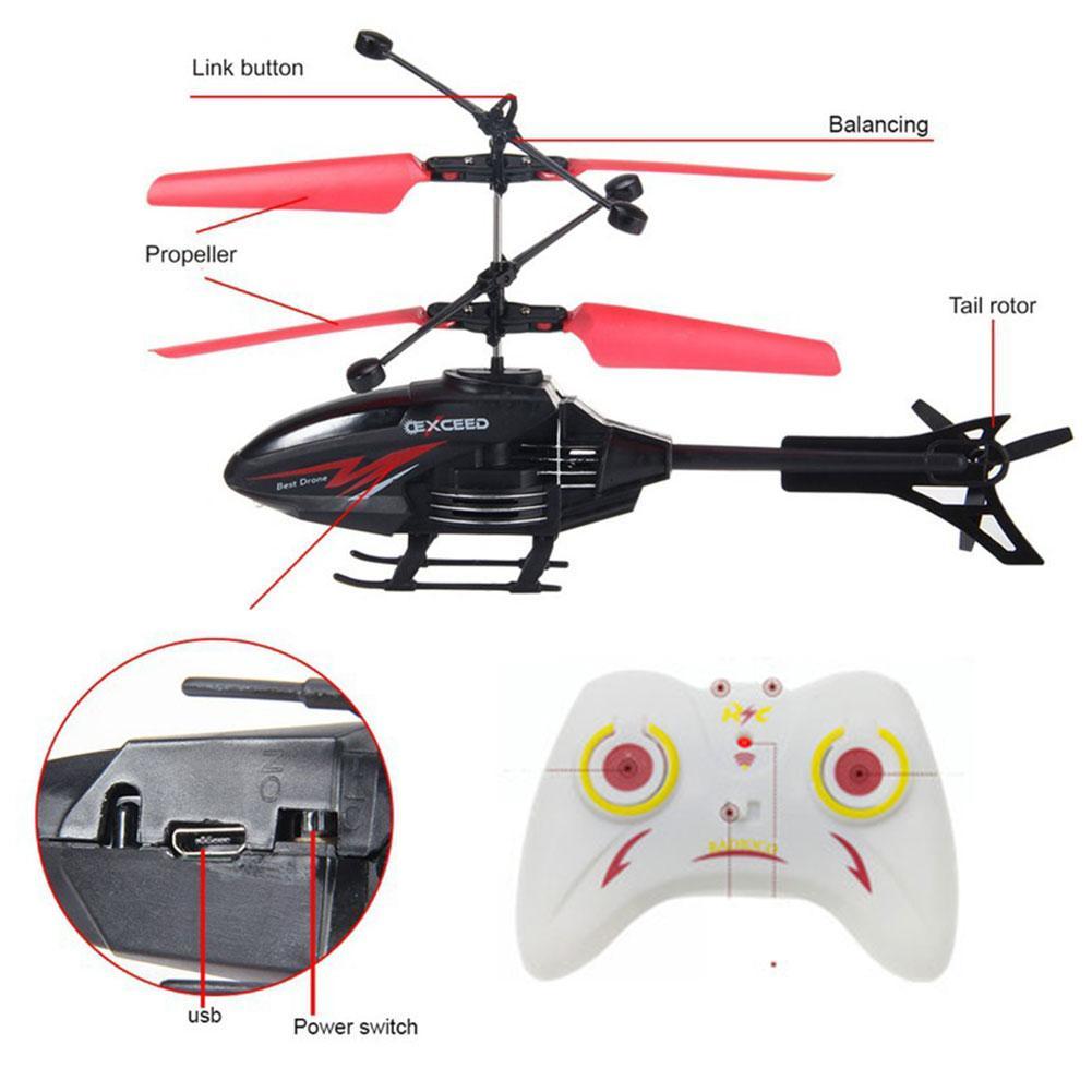 誘導ヘリコプターおもちゃ充電式ミニ RC ドローンリモート安 - Kids Toys Helicopter のレビューと価格