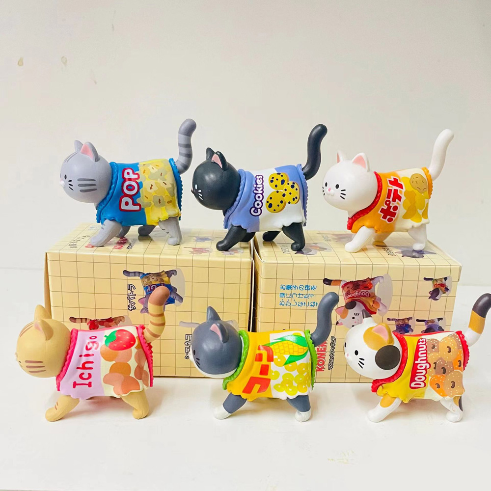 猫がテーマのブラインドボックスキャンディ包装スナックフィギュ - Kids Toys Packaging のレビューと価格