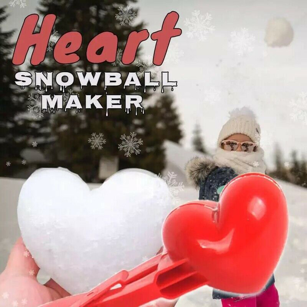 冬の雪玉メーカーおもちゃハートアヒルの形の雪だるま球形雪玉メ - Kids Toys Horse のレビューと価格