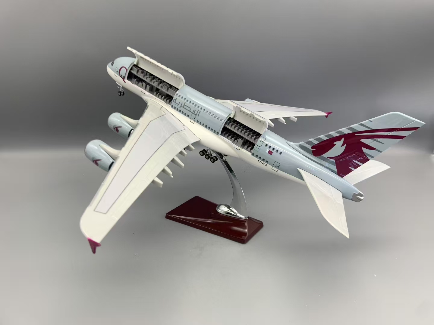 新型A380カタール航空模型飛行機18インチ大型模型飛行機キ - Kids Toys Qatar のレビューと価格