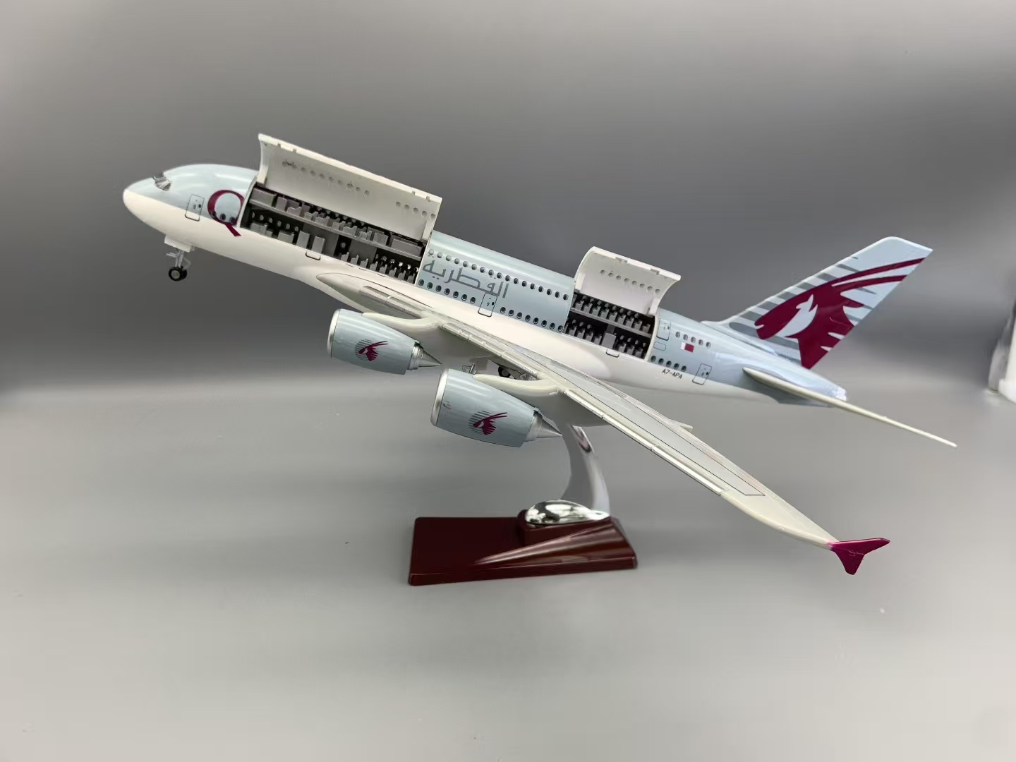 新型A380カタール航空模型飛行機18インチ大型模型飛行機キ - Kids Toys Qatar のレビューと価格