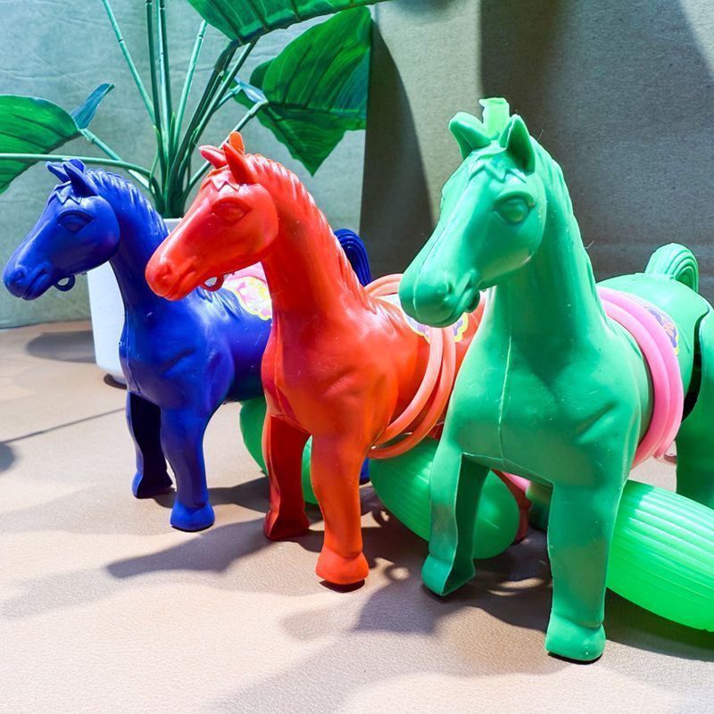 6個入り空気圧式マルチプレイヤー競馬おもちゃ　面白いノベルテ - Kids Toys Horse のレビューと価格